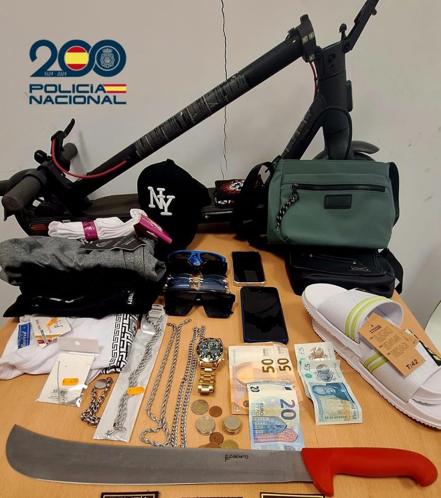 items found on an illegal inmigrant who was arrested